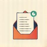 Icon representing a cover letter.